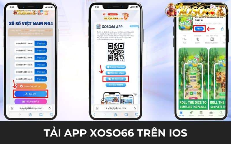 Các bước tải app XOSO66 trên điện thoại IOS
