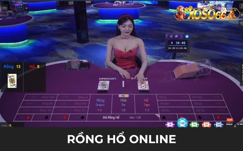 Rồng hổ online là trò chơi bài đặt cược vào cửa Rồng và Hổ