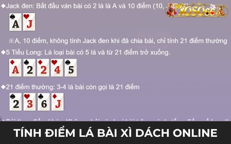 Tính điểm các lá bài xì dách online Tính điểm các lá bài xì dách online