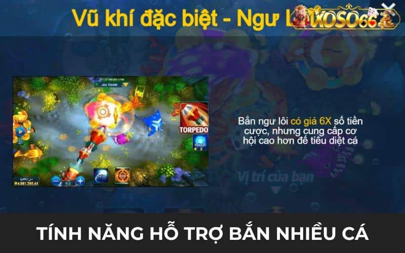 Tính năng hỗ trợ người chơi bắn được nhiều cá