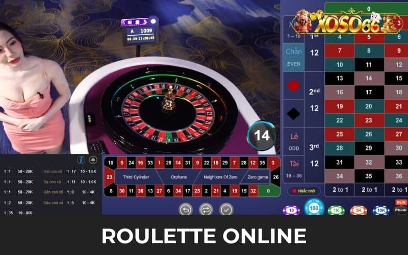Roulette XOSO66 là trò chơi phiên bản online của roulette truyền thống