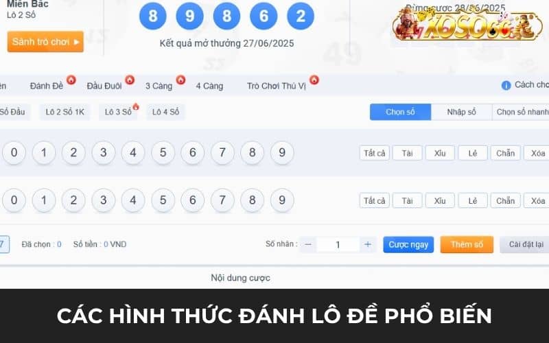 Các hình thức đánh bao lô phổ biến hiện nay Các hình thức đánh bao lô phổ biến hiện nay