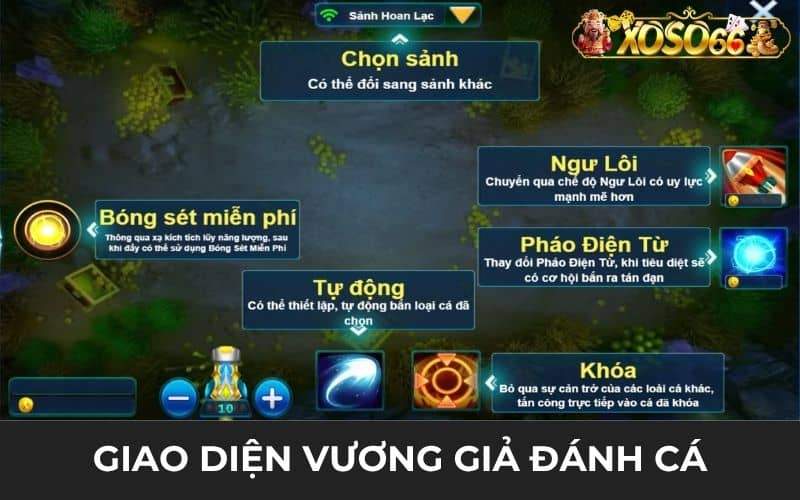 Giao diện dễ sử dụng với thao tác săn cá dễ dàng