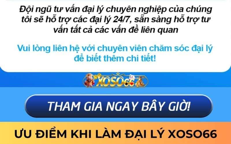 Ưu điểm khi tham gia làm đại lý XOSO66